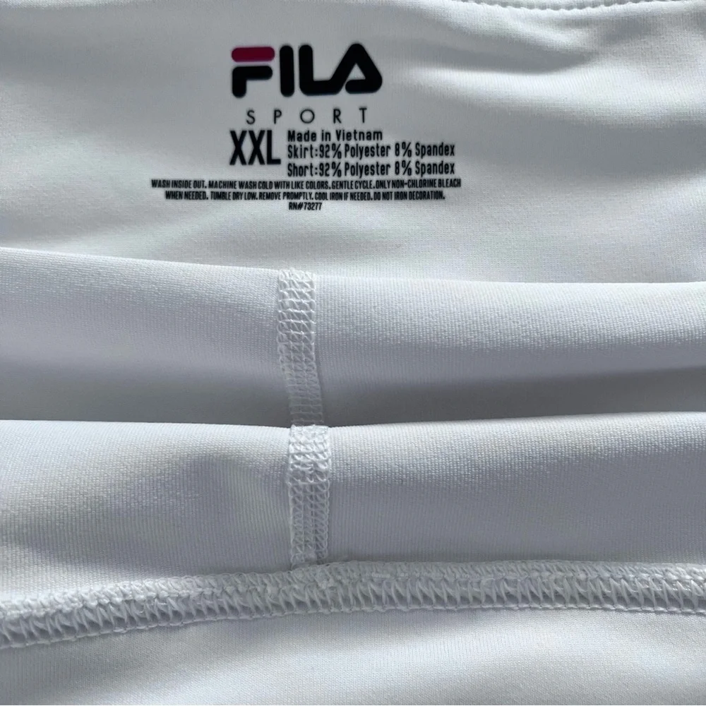 Fila Sport White Tennis or Golf Skort Athletic Reflective Apparel Women’s XXL